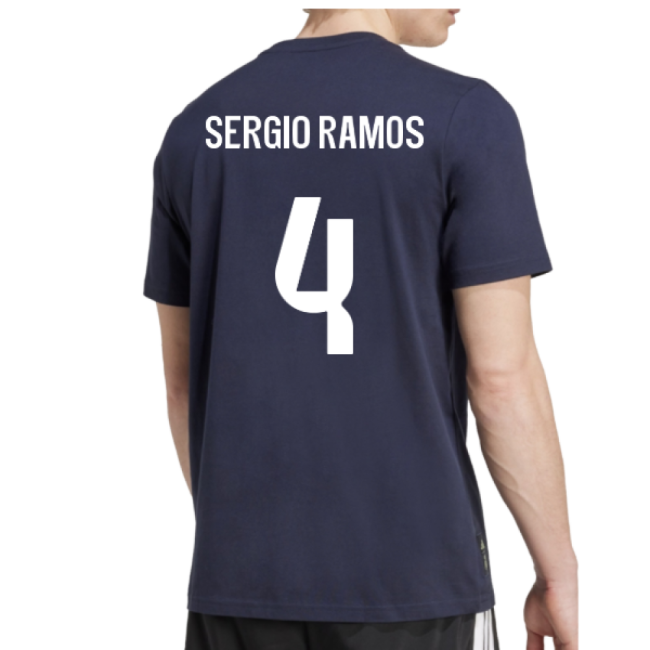2025-2026 Real Madrid Seasonal Graphic Tee (Legend Ink) (Sergio Ramos 4)-Football Jersey Hub