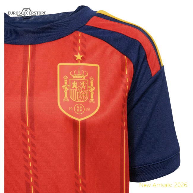 2026-2027 Spain Home Little Kids Mini Kit-Football Jersey Hub