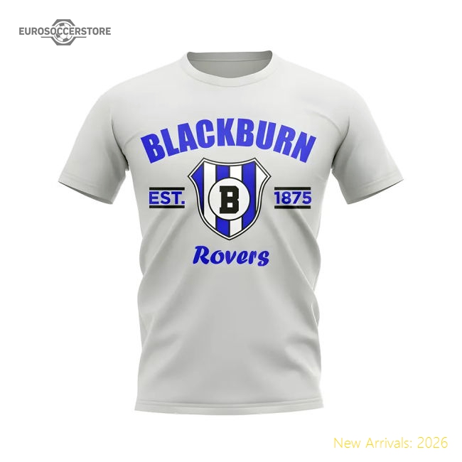 Blackburn Established Football T-Shirt (White)-Football Jersey Hub