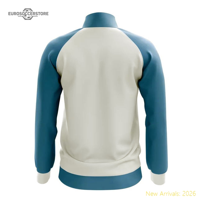 Azerbaijan Concept Football Track Jacket (White)-Football Jersey Hub