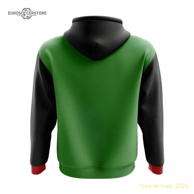 Saint Kitts and Nevis Concept Country Football Hoody (Green)-Football Jersey Hub