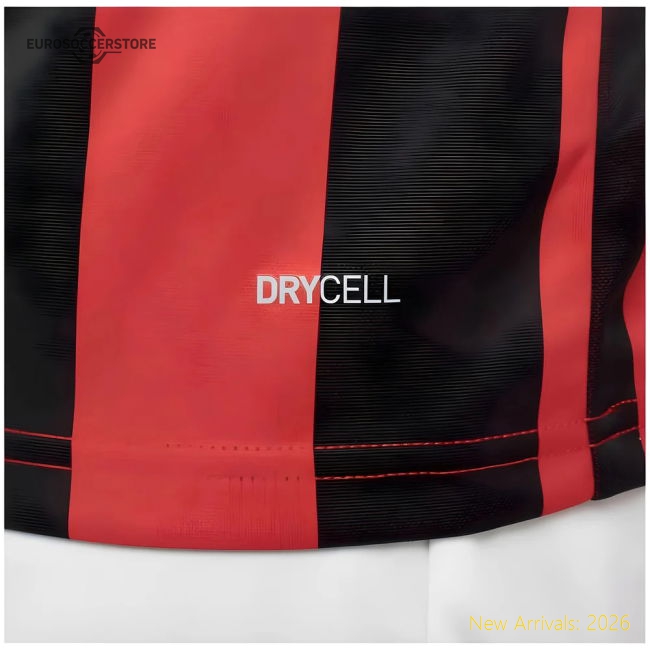 AC Milan 125th Authentic Shirt LS (Black-Red)-Football Jersey Hub