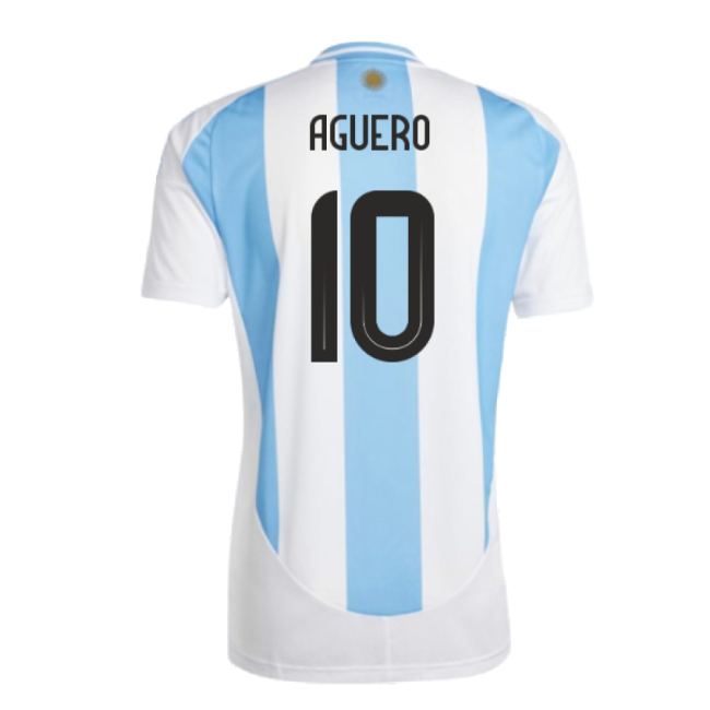 2024-2025 Argentina Home Shirt (AGUERO 10)-Football Jersey Hub