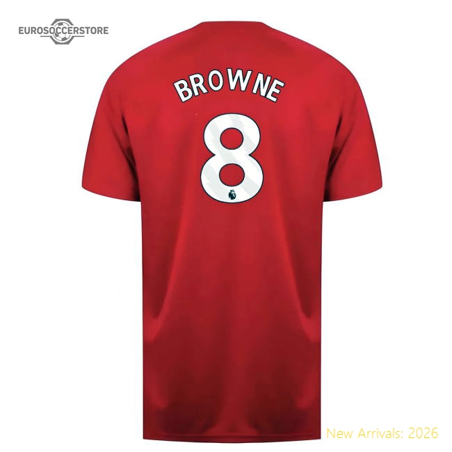 Sunderland Poly T-Shirt (Red) (Browne 8)-Football Jersey Hub