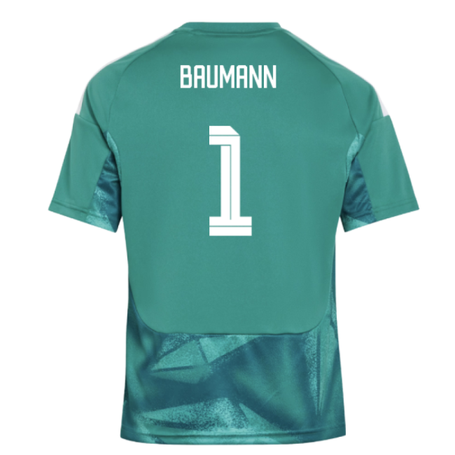 2026-2027 Germany Home Goalkeeper Shirt (Active Green) - Kids (Baumann 1)-Football Jersey Hub