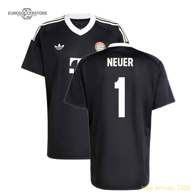 2024-2025 Bayern Munich Third Goalkeeper Shirt (Black) (Neuer 1)-Football Jersey Hub