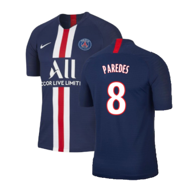 PSG 2019-20 Home Nike Vaporknit Shirt ((Mint) S) (PAREDES 8)-Football Jersey Hub