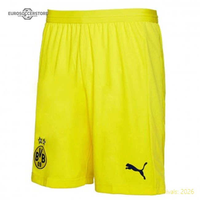 2018-2019 Borussia Dortmund Home Puma Shorts (Yellow)-Football Jersey Hub