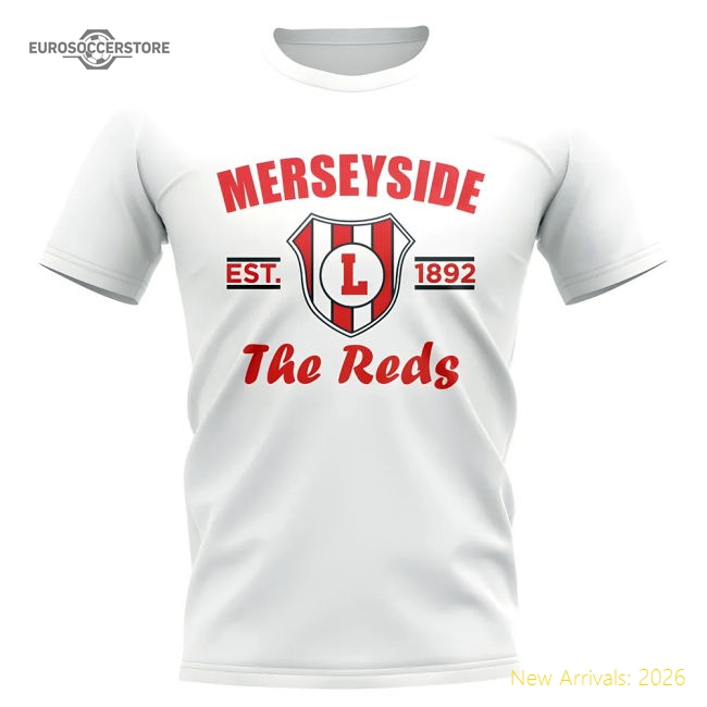 Liverpool Established Football T-Shirt (White)-Football Jersey Hub