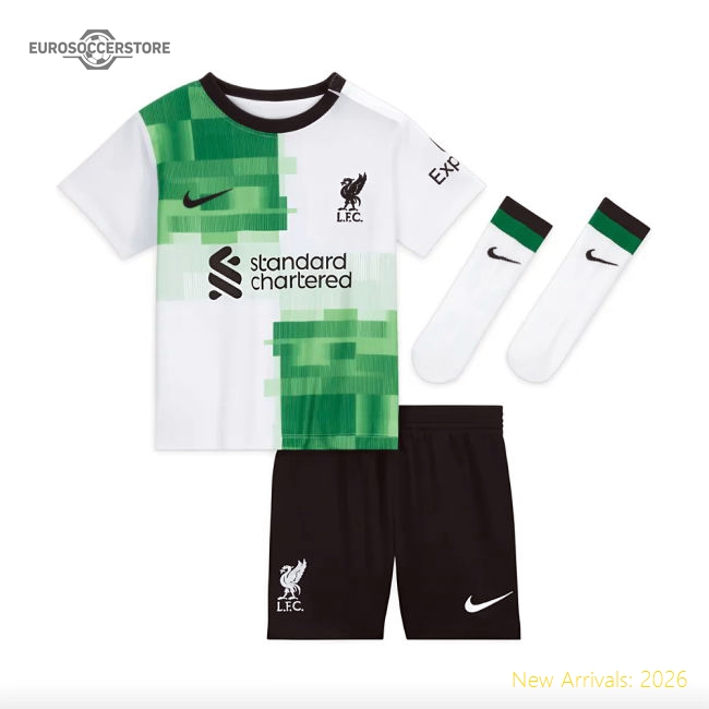 2023-2024 Liverpool Away Infant Baby Kit-Football Jersey Hub