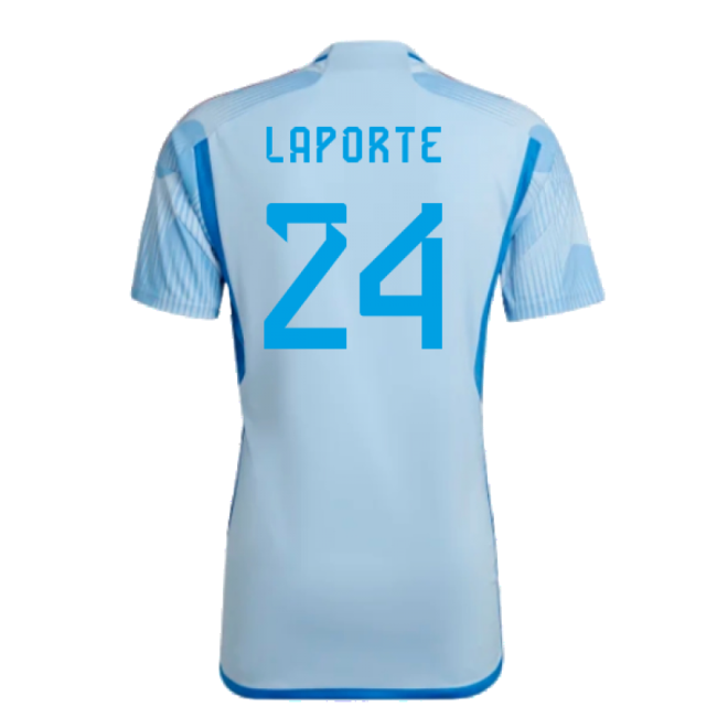 2022-2023 Spain Away Shirt (Laporte 24)-Football Jersey Hub