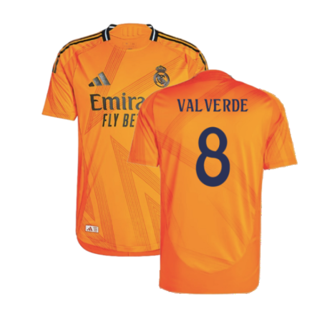 2024-2025 Real Madrid Authentic Away Shirt (Valverde 8)-Football Jersey Hub