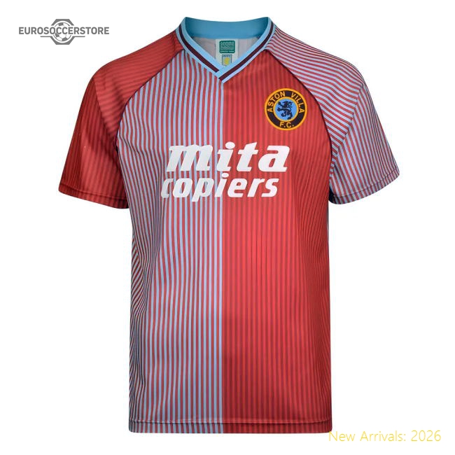 Score Draw Aston Villa 1988 Retro Football Shirt-Football Jersey Hub