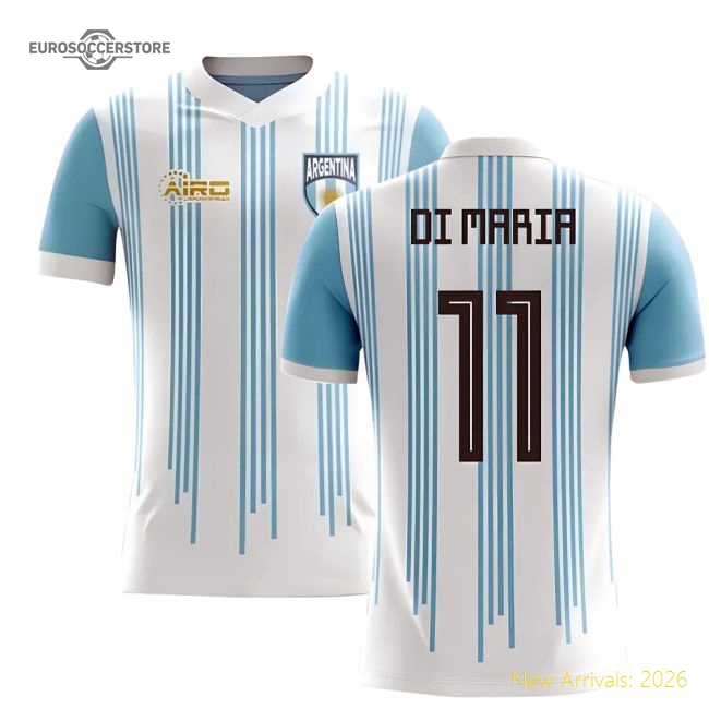 2025-2026 Argentina Home Concept Football Shirt (Di Maria 11)-Football Jersey Hub