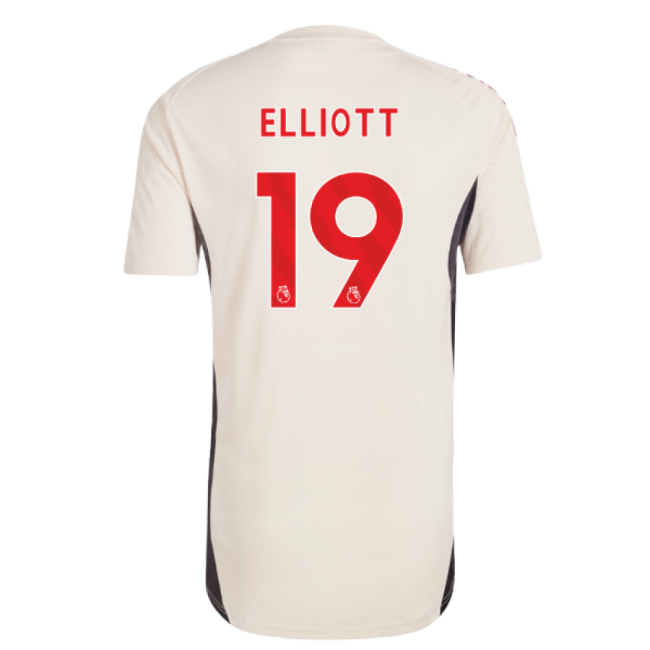 2025-2026 Liverpool Training Jersey (White) - Kids (Elliott 19)-Football Jersey Hub