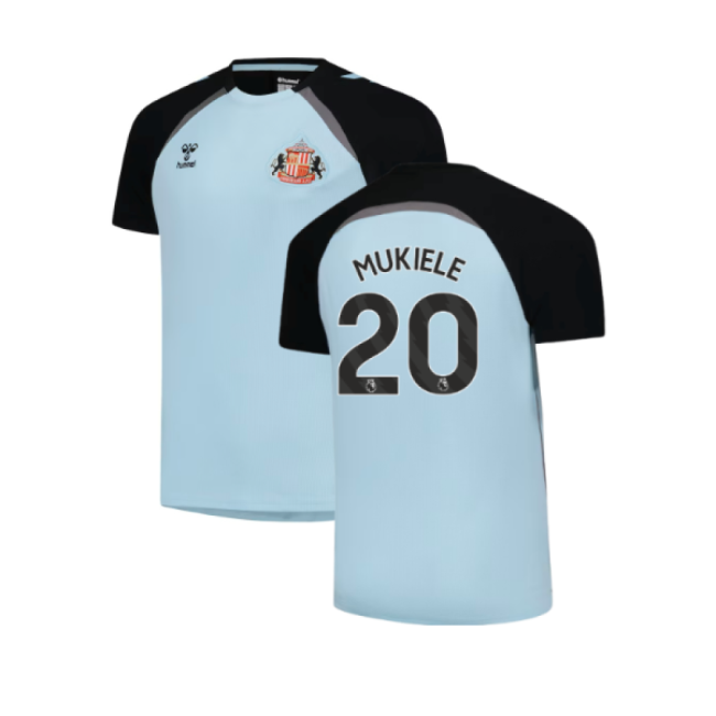 2025-2026 Sunderland Training Jersey (Blue) (Mukiele 20)-Football Jersey Hub