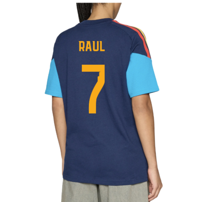 2026-2027 Spain Training Tee (Night Indigo) (Raul 7)-Football Jersey Hub