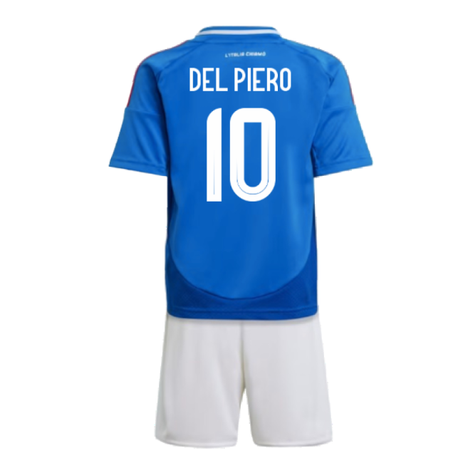 2024-2025 Italy Home Mini Kit (DEL PIERO 10)-Football Jersey Hub