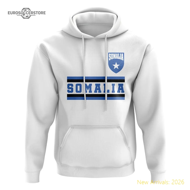 Somalia Core Football Country Hoody (White)-Football Jersey Hub