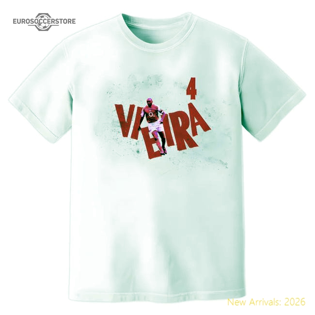 Patrick Vieira Arsenal Premier League Legend T-Shirt (White)-Football Jersey Hub