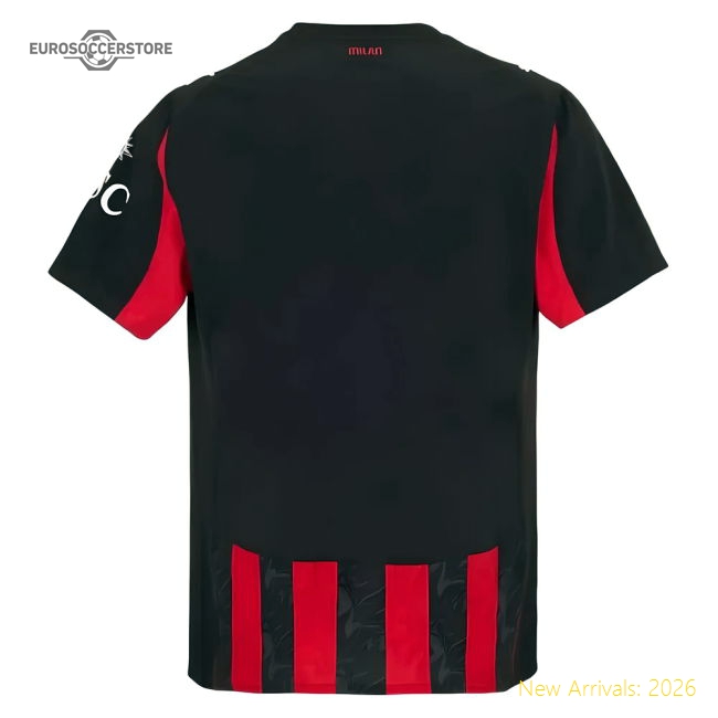 2025-2026 AC Milan Authentic Home Shirt-Football Jersey Hub