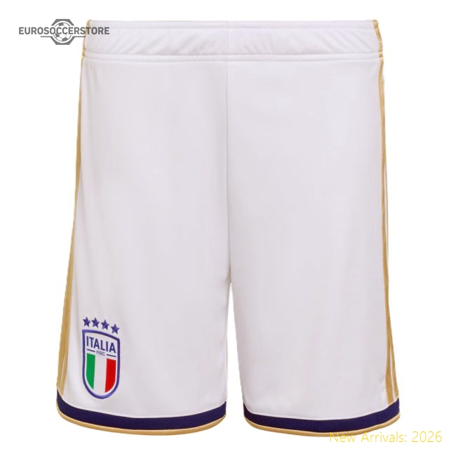2026-2027 Italy Home Shorts (White) - Kids-Football Jersey Hub