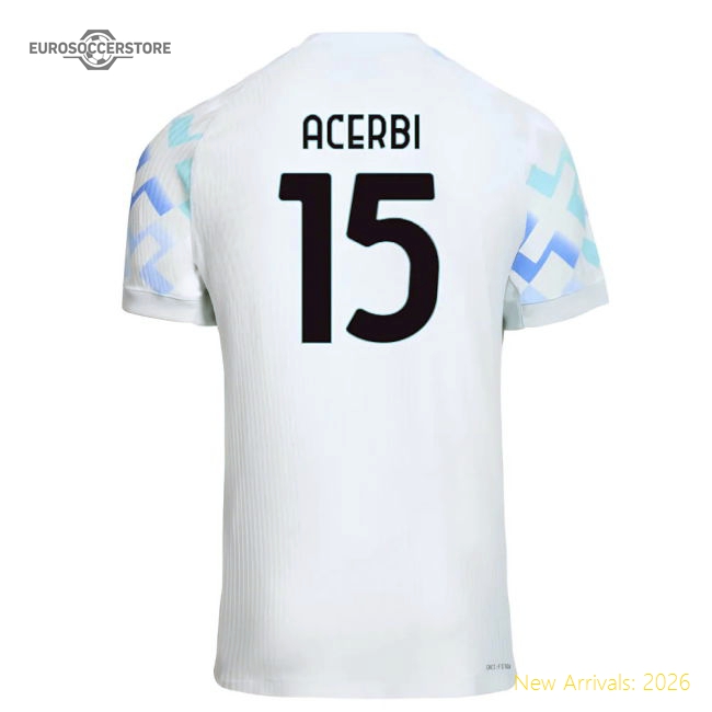 2025-2026 Inter Milan Authentic Away Shirt (Acerbi 15)-Football Jersey Hub