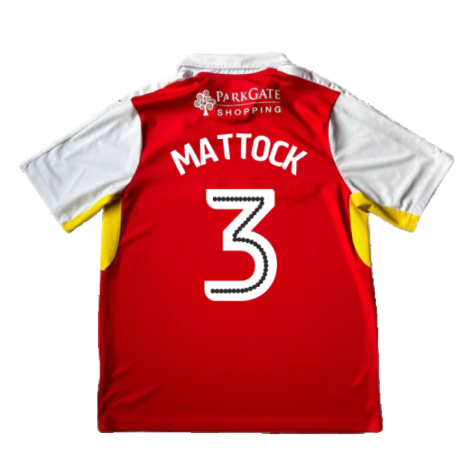 Rotherham 2016-17 Home Shirt ((Good) XL) (Mattock 3)-Football Jersey Hub