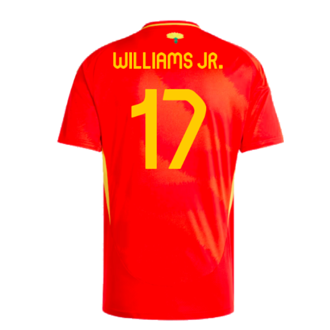 2024-2025 Spain Home Shirt (Williams JR. 17)-Football Jersey Hub