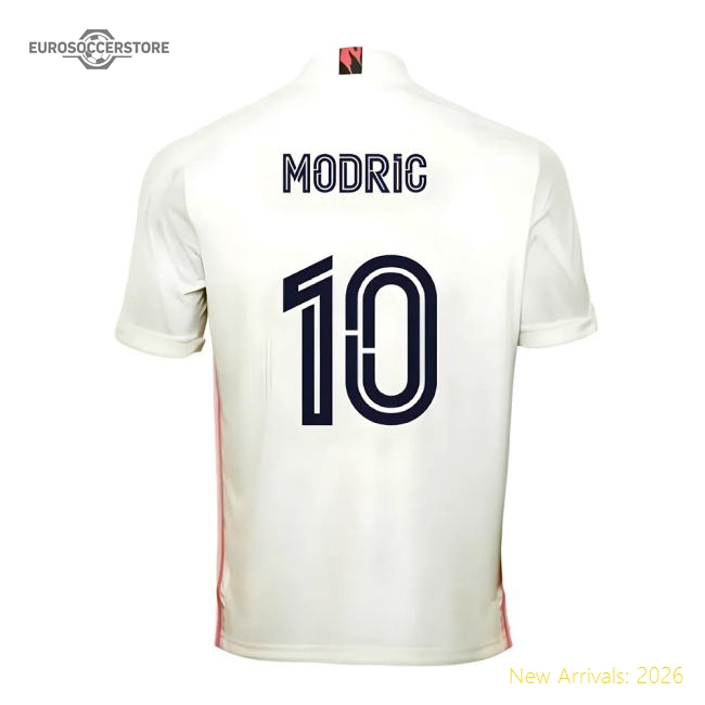 2020-2021 Real Madrid Adidas Home Football Shirt (MODRIC 10)-Football Jersey Hub