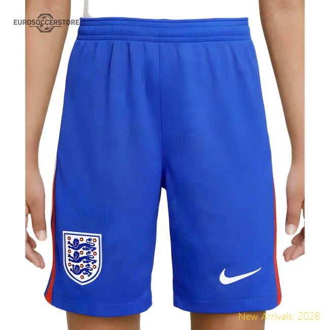 2025-2026 England WEC Home Football Shorts (Blue) - Kids-Football Jersey Hub