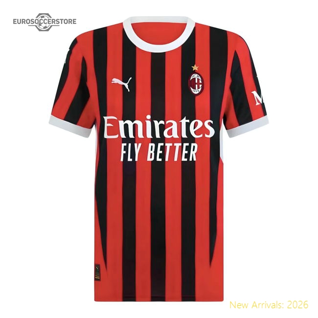 2024-2025 AC Milan Home Shirt (Womens)-Football Jersey Hub