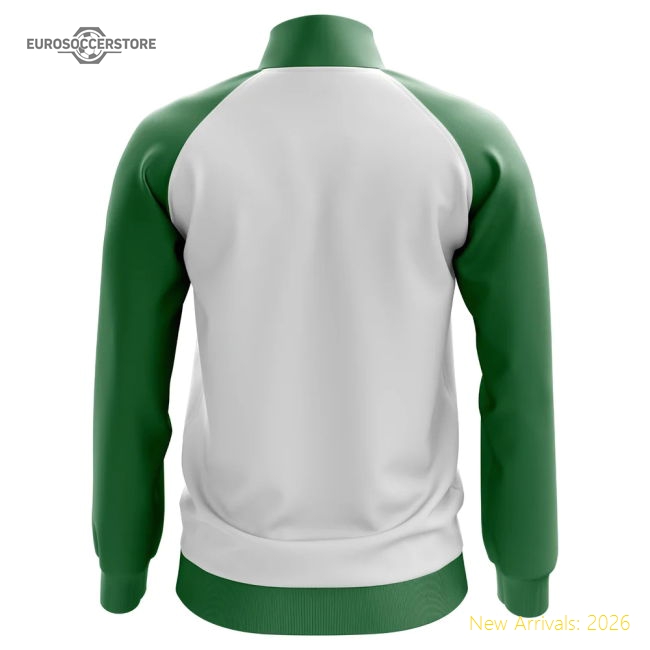Nigeria Concept Football Track Jacket (White) - Kids-Football Jersey Hub