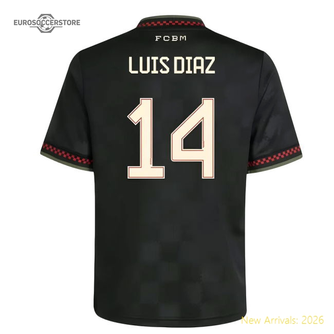 2025-2026 Bayern Munich Third Shirt (Kids) (Luis Diaz 14)-Football Jersey Hub