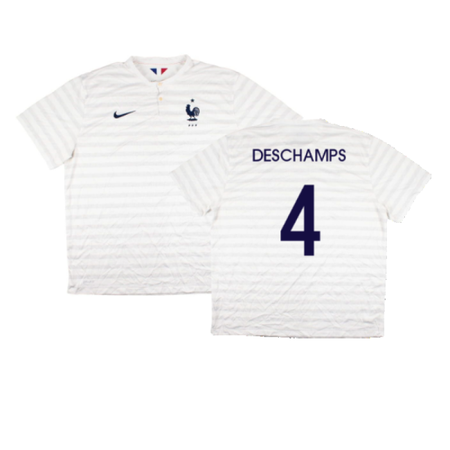 France 2014-15 Away Shirt ((Very Good) XXL) (Deschamps 4)-Football Jersey Hub