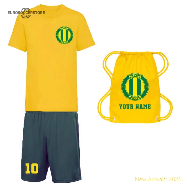 Personalised Norwich Training Kit Package-Football Jersey Hub