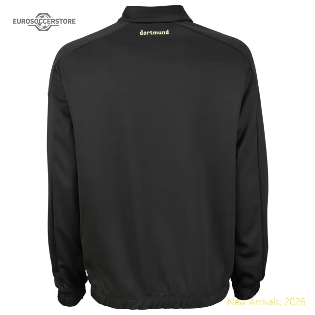 2012-13 Borussia Dortmund Half Zip Training Top (Black)-Football Jersey Hub