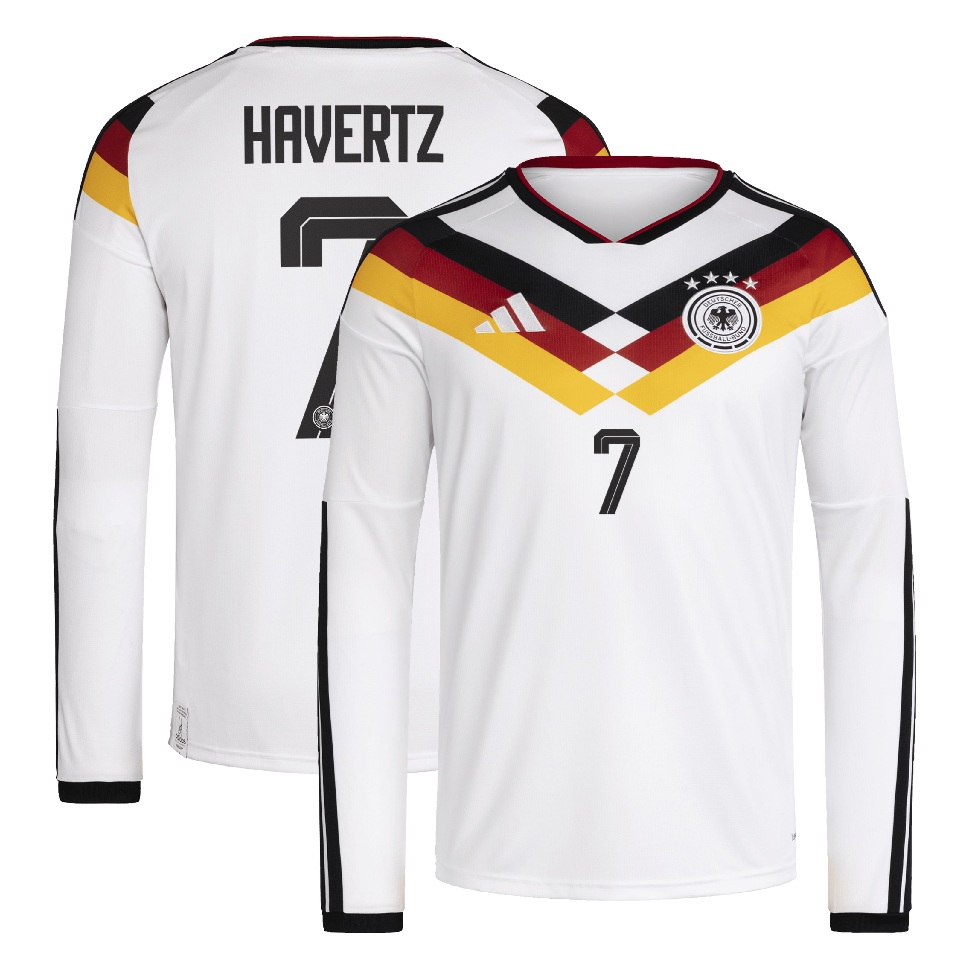 Kai Havertz Germany National Team Home Soccer Jersey - White | Football Jersey Hub