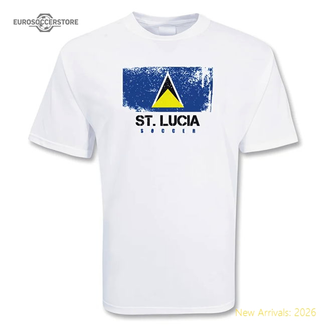 St. Lucia Soccer T-shirt-Football Jersey Hub