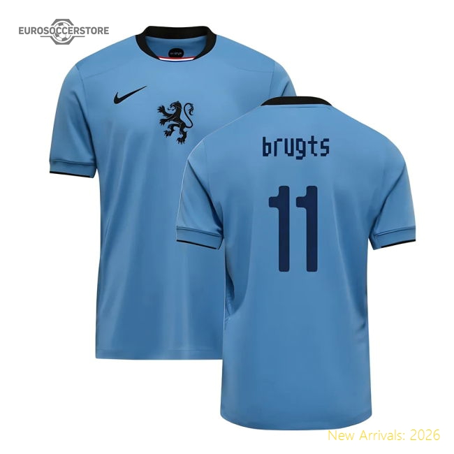 2025-2026 Netherlands Womens Team Away Shirt (Kids) (Brugts 11)-Football Jersey Hub