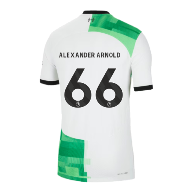 2023-2024 Liverpool Away Authentic Shirt (Alexander Arnold 66)-Football Jersey Hub