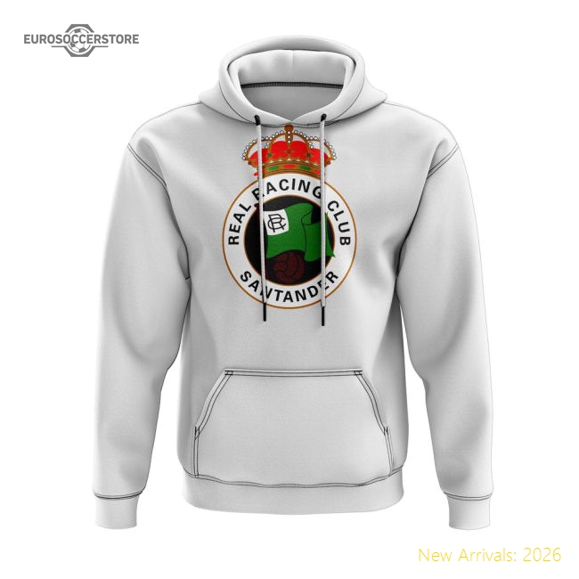 Racing Santander Hoody (White)-Football Jersey Hub