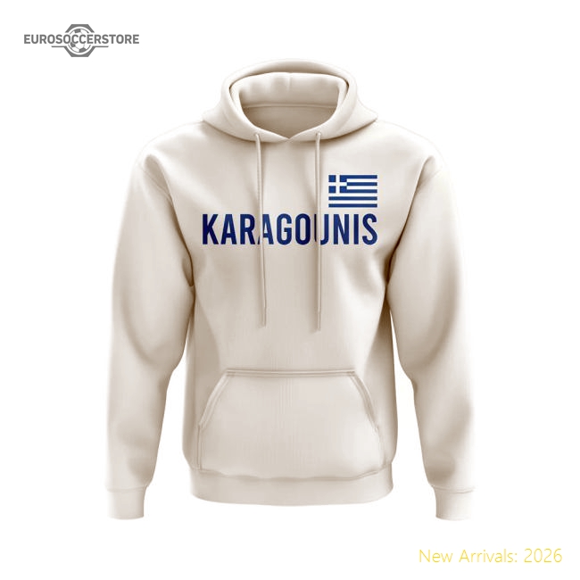 Giorgos Karagounis Greece Name Hoody (White)-Football Jersey Hub