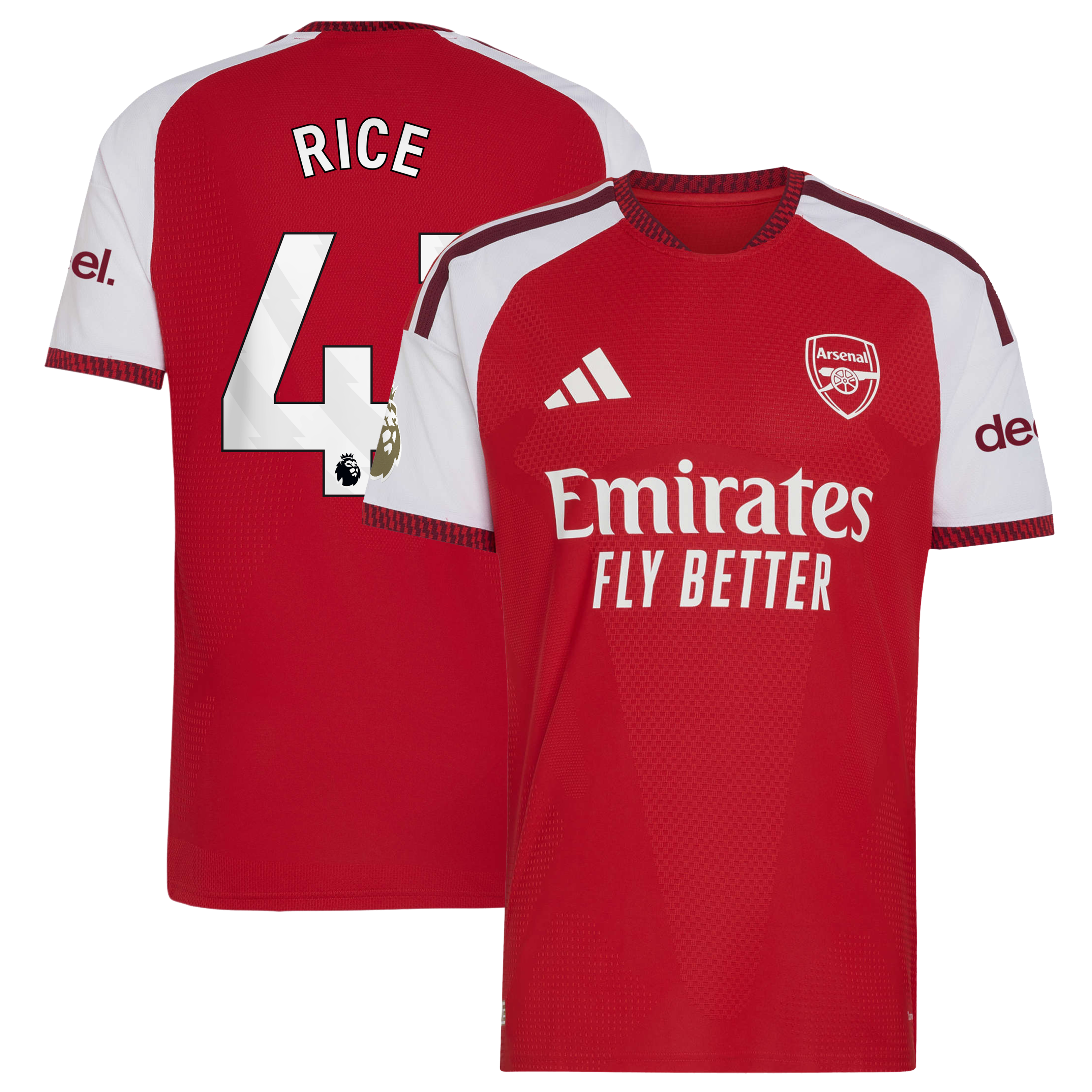 Youth Declan Rice #41 Arsenal 2026/27 Home Authentic Jersey - Red | Football Jersey Hub