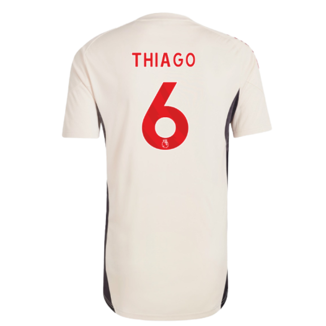 2025-2026 Liverpool Training Jersey (White) (Thiago 6)-Football Jersey Hub