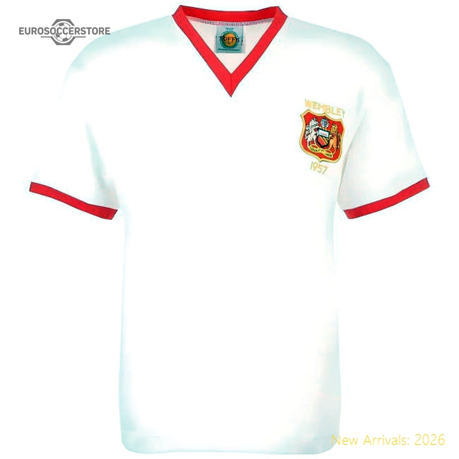 Manchester Reds 1957 FACF Kids Retro Football Shirt-Football Jersey Hub