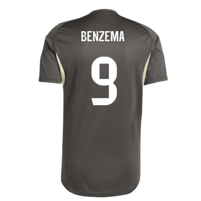 2025-2026 Real Madrid Training Jersey (Utility Grey) (Benzema 9)-Football Jersey Hub