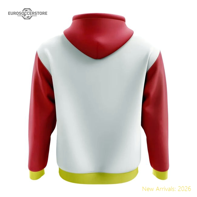 North Ossetia Concept Country Football Hoody (White)-Football Jersey Hub