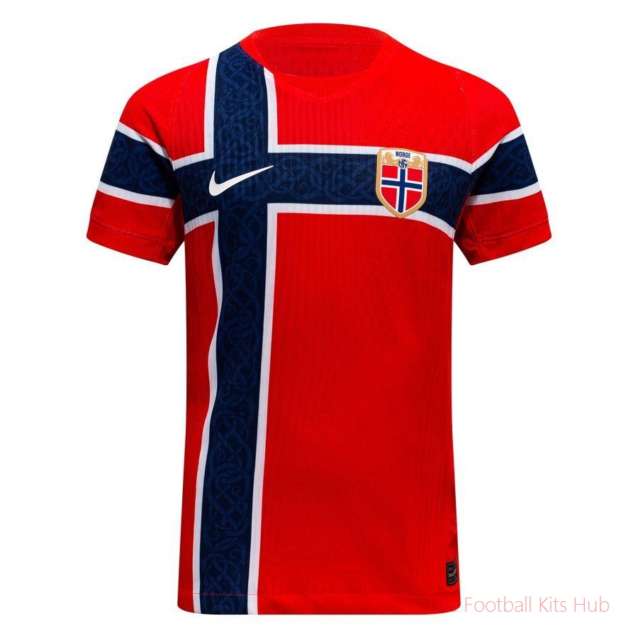 Norway Home Shirt World Cup 2026 Aero-FIT Authentic Kids-UniFootball Store