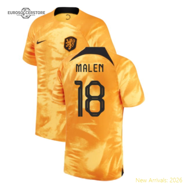 2022-2023 Holland Home Shirt (MALEN 18)-Football Jersey Hub